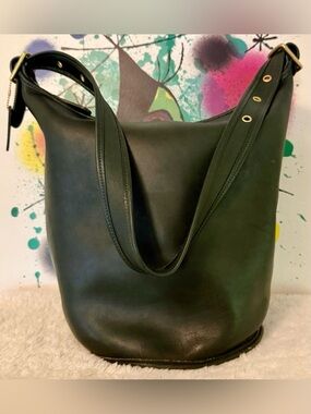 RARE! Vintage Coach Legacy XL Duffle, #9085 in BottleGreen, Mint Condition